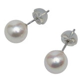 Pt900 プラチナ アコヤパール7.4mm ピアス レディース 【中古】