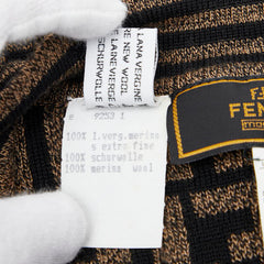 フェンディ ズッカ ベスト サイズ:40 ブラウン ブラック ウール レディース FENDI 【中古】