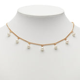 K18YG イエローゴールド アコヤパール6.3~6.4mm ネックレス レディース 【中古】