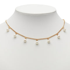 K18YG イエローゴールド アコヤパール6.3~6.4mm ネックレス レディース 【中古】