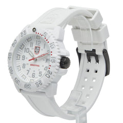 ルミノックス ×ブリーフィング NAVY SEAL COLORMARK 3050 SERIES 腕時計 3057 クオーツ ホワイト文字盤 ステンレススチール ラバー メンズ LUMINOX 【中古】