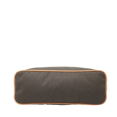 エルメス ボリードポーチGM ポーチ グレー ブラウン コットン レディース HERMES 【中古】