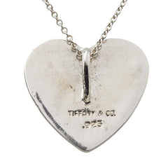 ティファニー ハート Tロゴ ネックレス SV925 シルバー レディース TIFFANY&Co. 【中古】