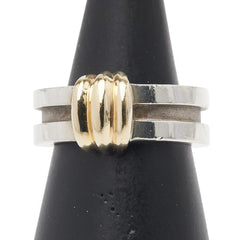 ティファニー グルーブドウィズ リング 指輪 シルバー ゴールド SV925 シルバー K18YG イエローゴールド レディース TIFFANY&Co. 【中古】