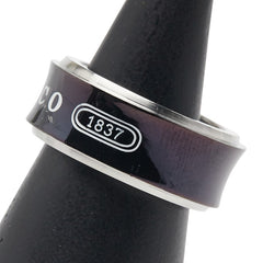 ティファニー 1837 リング 指輪 SV925 シルバー チタン レディース TIFFANY&Co. 【中古】