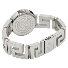 ヴェルサーチェ 腕時計 クオーツ ブラック文字盤 ステンレススチール レディース VERSACE 【中古】