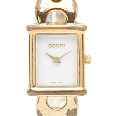 グッチ 腕時計 1800L クオーツ ホワイト文字盤 ステンレススチール レディース GUCCI 【中古】