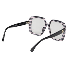 シャネル サマーソルスティス ココ ビーチ コレクション スクエア シェイプ サングラス ピンク ブラック プラスチック レディース CHANEL 【中古】