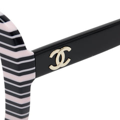 シャネル サマーソルスティス ココ ビーチ コレクション スクエア シェイプ サングラス ピンク ブラック プラスチック レディース CHANEL 【中古】