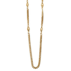 ディオール CDロゴ ロングネックレス ゴールド メッキ レディース Dior 【中古】