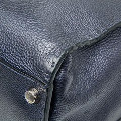 フェンディ セレリア ピーカブー フィット バグズアイ モンスター ビジネスバッグ ショルダーバッグ 2WAY ネイビー レザー レディース FENDI 【中古】