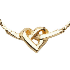 ディオール ハートモチーフ ラインストーン ネックレス ゴールド メッキ レディース Dior 【中古】