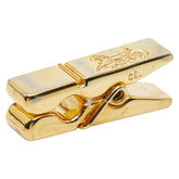 セリーヌ ロゴ 馬車 モチーフ マネークリップ ゴールド メッキ レディース CELINE 【中古】