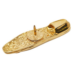 セリーヌ 靴 パンプス モチーフ ブローチ ゴールド メッキ レディース CELINE 【中古】