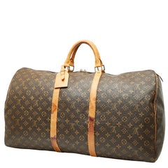 ルイ ヴィトン モノグラム キーポル60 ボストンバッグ トラベルバッグ M41422 ブラウン PVC レザー レディース LOUIS VUITTON 【中古】