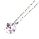 スワロフスキー クリスタル ネックレス シルバー パープル メタル レディース SWAROVSKI 中古