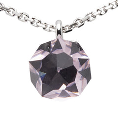 スワロフスキー クリスタル ネックレス シルバー パープル メタル レディース SWAROVSKI 中古