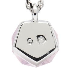 スワロフスキー クリスタル ネックレス シルバー パープル メタル レディース SWAROVSKI 中古