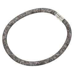 スワロフスキー スターダスト チョーカー シルバー ブラック メタル レディース SWAROVSKI 中古