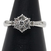 Pt900 プラチナ リング 指輪 レディース 10号 【中古】