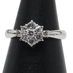 Pt900 プラチナ リング 指輪 レディース 10号 【中古】