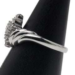Pt850 プラチナ ダイヤ0.22ct リング 指輪 レディース 10号 【中古】