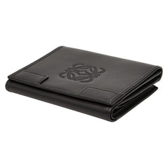 ロエベ アナグラム 二つ折り財布 ブラック レザー レディース LOEWE 【中古】