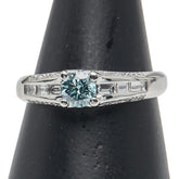 Pt900 プラチナ ダイヤ0.503ct ダイヤ0.40ct リング 指輪 レディース 16号 【中古】