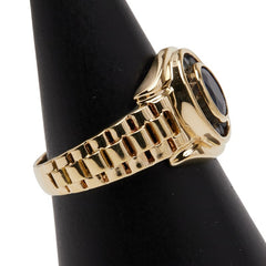 K18YG イエローゴールド サファイア1.63ct リング 指輪 レディース 17.5号 【中古】