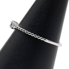 Pt900 プラチナ パライバトルマリン0.060ct ダイヤ0.026ct リング 指輪 レディース 17.5号 【中古】