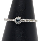 Pt900 プラチナ アレキサンドライト0.04ct ダイヤ0.26ct リング 指輪 レディース 17.5号 【中古】
