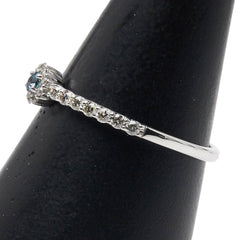 Pt900 プラチナ アレキサンドライト0.04ct ダイヤ0.26ct リング 指輪 レディース 17.5号 【中古】