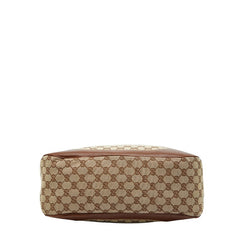 グッチ GGキャンバス ワンショルダーバッグ 肩掛け 203506 ブラック レザー レディース GUCCI 【中古】