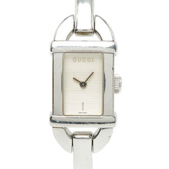 グッチ 腕時計 バングルウォッチ 6800L クオーツ シルバー文字盤 ステンレススチール レディース GUCCI 【中古】
