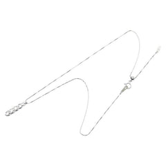 K18WG ホワイトゴールド ダイヤ0.50ct ペンダントネックレス レディース 【中古】