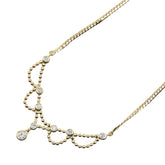 K18YG イエローゴールド ダイヤ0.30ct ペンダントネックレス レディース 【中古】