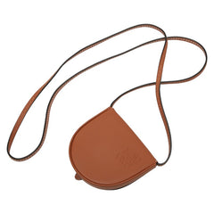 ロエベ アナグラム ヒールポーチ ミニ 斜め掛け ショルダーバッグ ポーチ タン ブラウン レザー レディース LOEWE 【中古】
