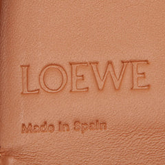 ロエベ アナグラム ヒールポーチ ミニ 斜め掛け ショルダーバッグ ポーチ タン ブラウン レザー レディース LOEWE 【中古】