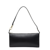 サルヴァトーレフェラガモ ガンチーニ ワンショルダーバッグ ポーチ ブラック レザー レディース Salvatore Ferragamo 【中古】