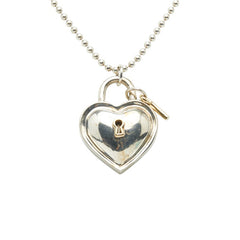 ティファニー ハートロック ネックレス シルバー ゴールド SV925 シルバー K18YG イエローゴールド レディース TIFFANY&Co. 【中古】