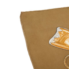 エルメス カレ90 LA CHASSE A TIR マスケット銃での狩猟 スカーフ カーキグリーン マルチカラー シルク レディース HERMES 【中古】