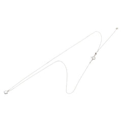 Pt900 プラチナ Pt850 プラチナ ダイヤ0.376ct プチネックレス レディース 【中古】