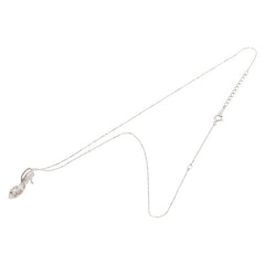 K18WG ホワイトゴールド ダイヤ0.11ct ハイヒールモチーフ ネックレス レディース 【中古】