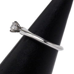 ティファニー Pt950 プラチナ ダイヤD0.18 ソリティアリング リング 指輪 レディース TIFFANY&Co. 5号 【中古】