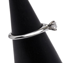 ティファニー Pt950 プラチナ ダイヤD0.18 ソリティアリング リング 指輪 レディース TIFFANY&Co. 5号 【中古】