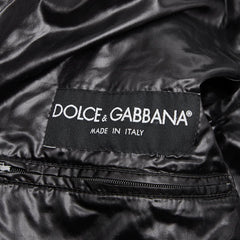 ドルチェアンドガッバーナ コーデュロイ 中綿 ブルゾン サイズ44 ブラック ナイロン コットン メンズ DOLCE&GABBANA 【中古】