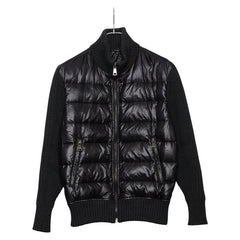 ドルチェアンドガッバーナ ブルゾン ニットジャケット サイズ:44 ブラック グレー ナイロン ウール メンズ DOLCE&GABBANA 【中古】