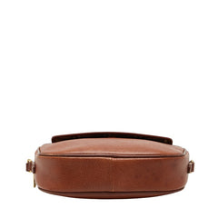 バーバリー ノバチェック シャドーホース ショルダーバッグ ブラウン レザー レディース BURBERRY 【中古】