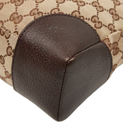 グッチ GGキャンバス 斜め掛け ショルダーバッグ 114273 ブラウン キャンバス レザー レディース GUCCI 【中古】