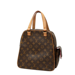 ルイ ヴィトン モノグラム エクサントリ シテ ハンドバッグ M51161 ブラウン PVC レザー レディース LOUIS VUITTON 【中古】